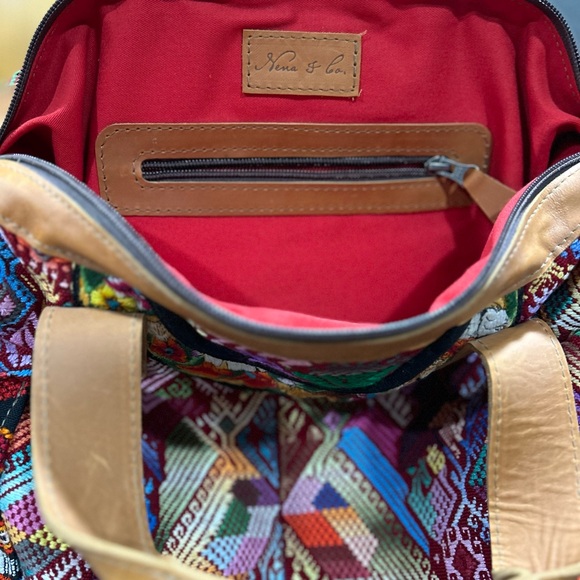 Nena & Co one of a kind convertible day bag Guatemala Huipil - Picture 8 of 12